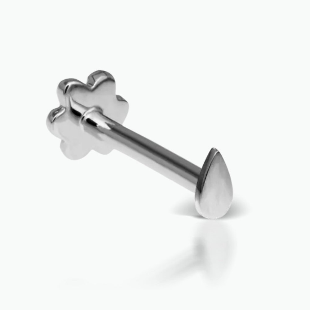 MARIA TASH Plain Pear Shaped Threaded Stud Earring
